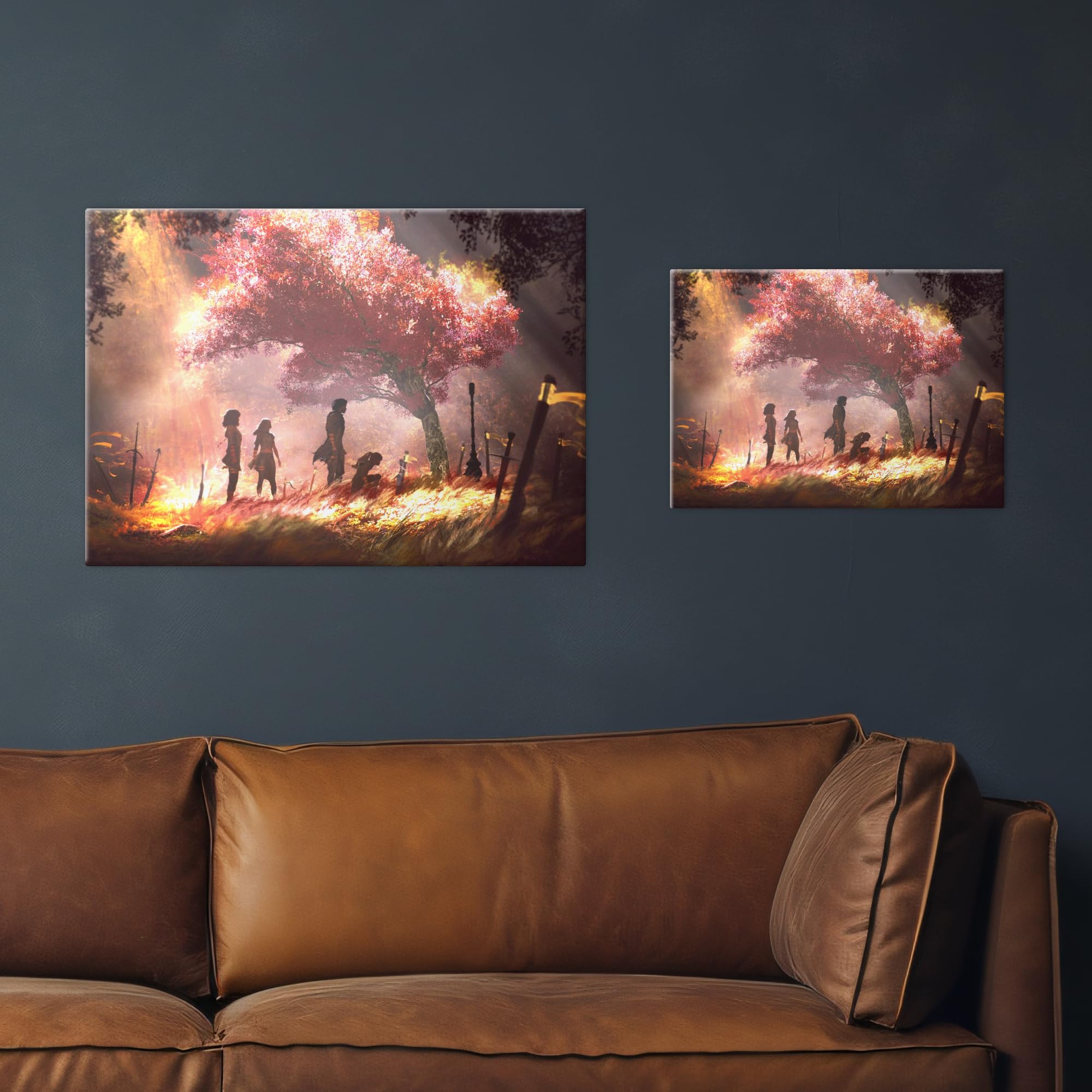 Displate Officiel Clair Obscur: Expedition 33 Poster - Sword Graveyard - Métallique Fixation Magnétique Licence Officielle Image Affiche de Haute Qualité 45 cm x 32 cm