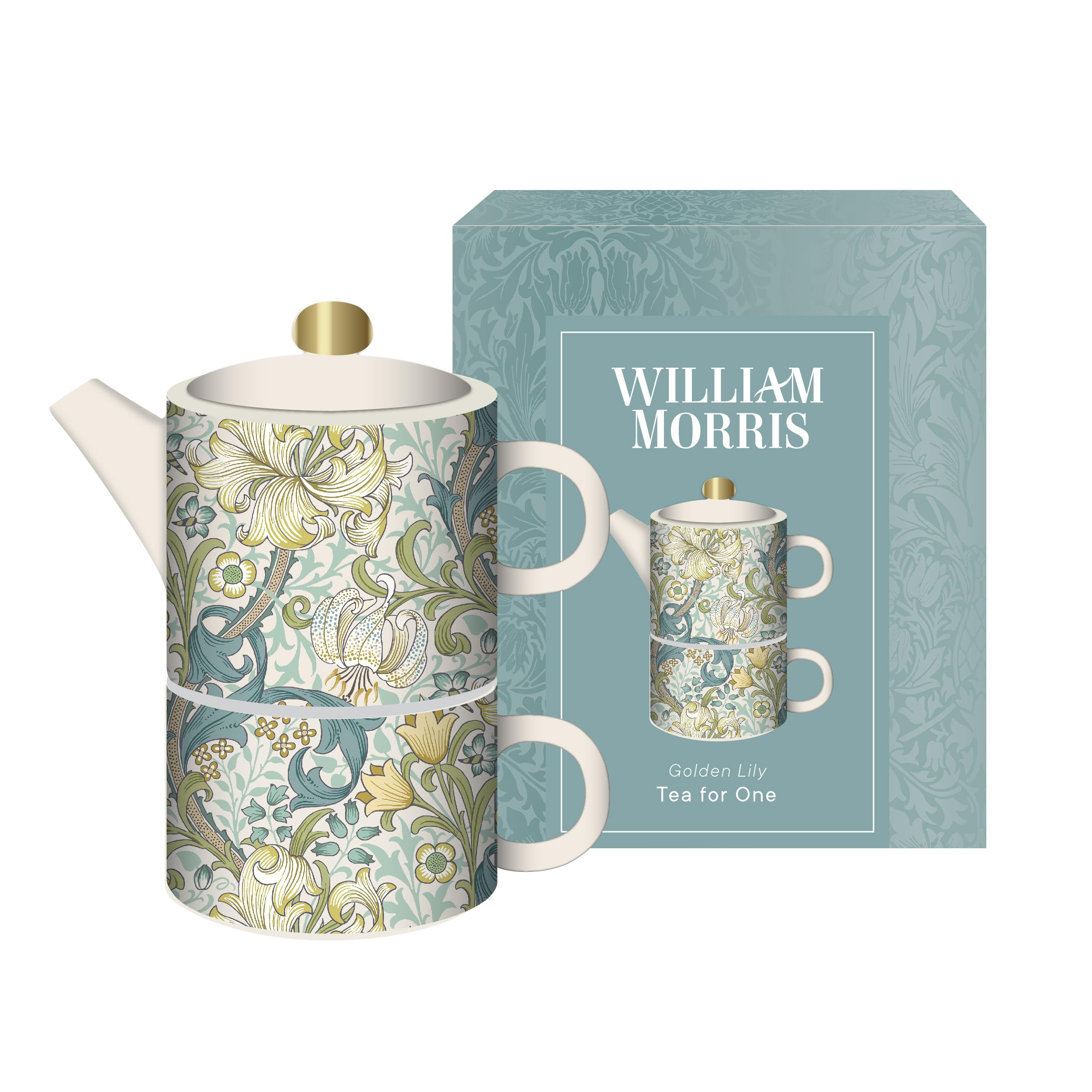 Teiera William Morris - Design Elegante, Senza Colino, Per Casa E Ufficio