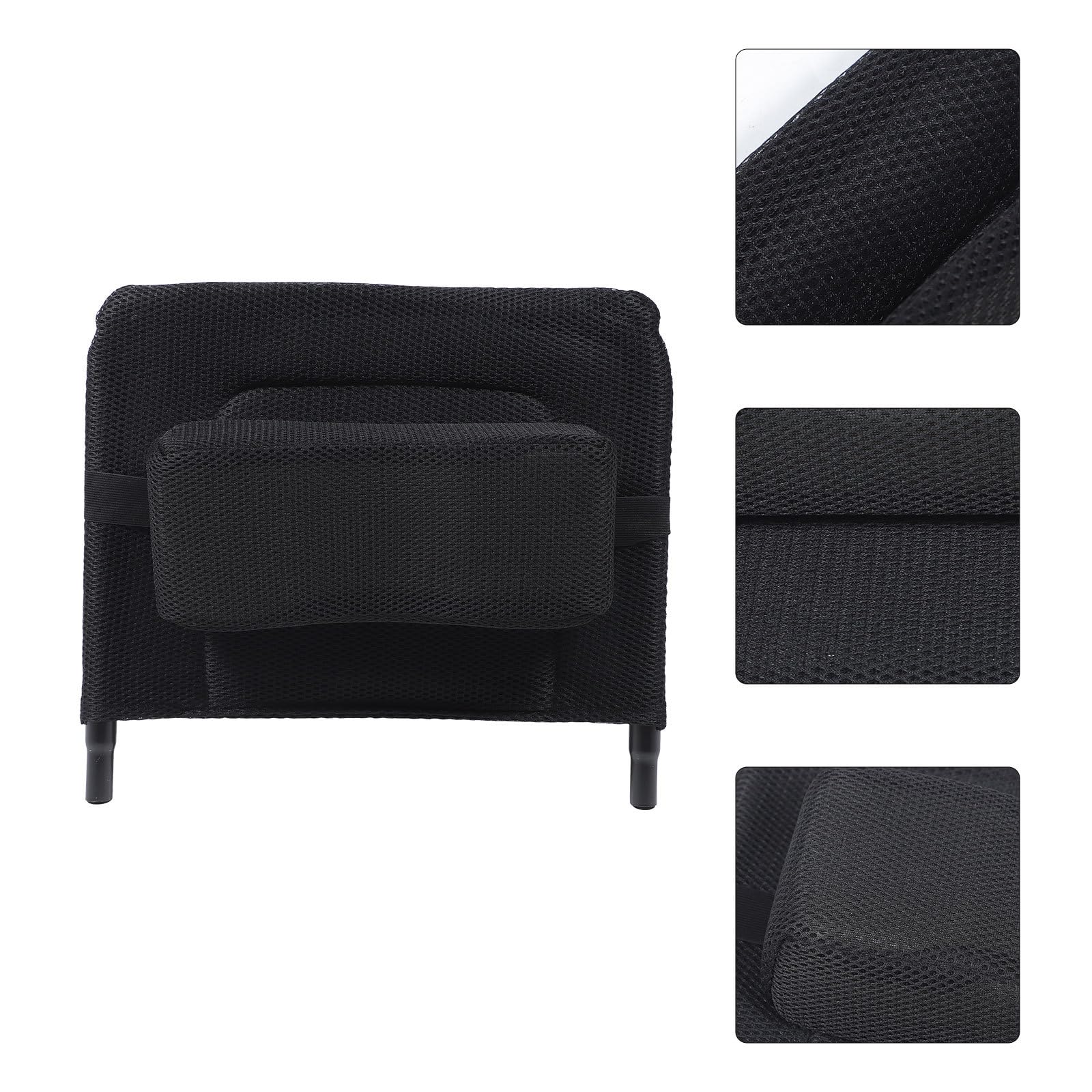 Respaldo Alto de Malla para Silla de Ruedas Extensor Extraíble y Soporte Cervical Adaptado para Personas Movilidad Reducida en Silla Reclinable