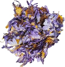 Lotus Dried Flowers Natural Whole Blooms Blue Dried Flowers - 1 OZ