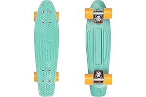 Retrospec Quip Skateboard: 27 Inch Nickle Board Cruiser