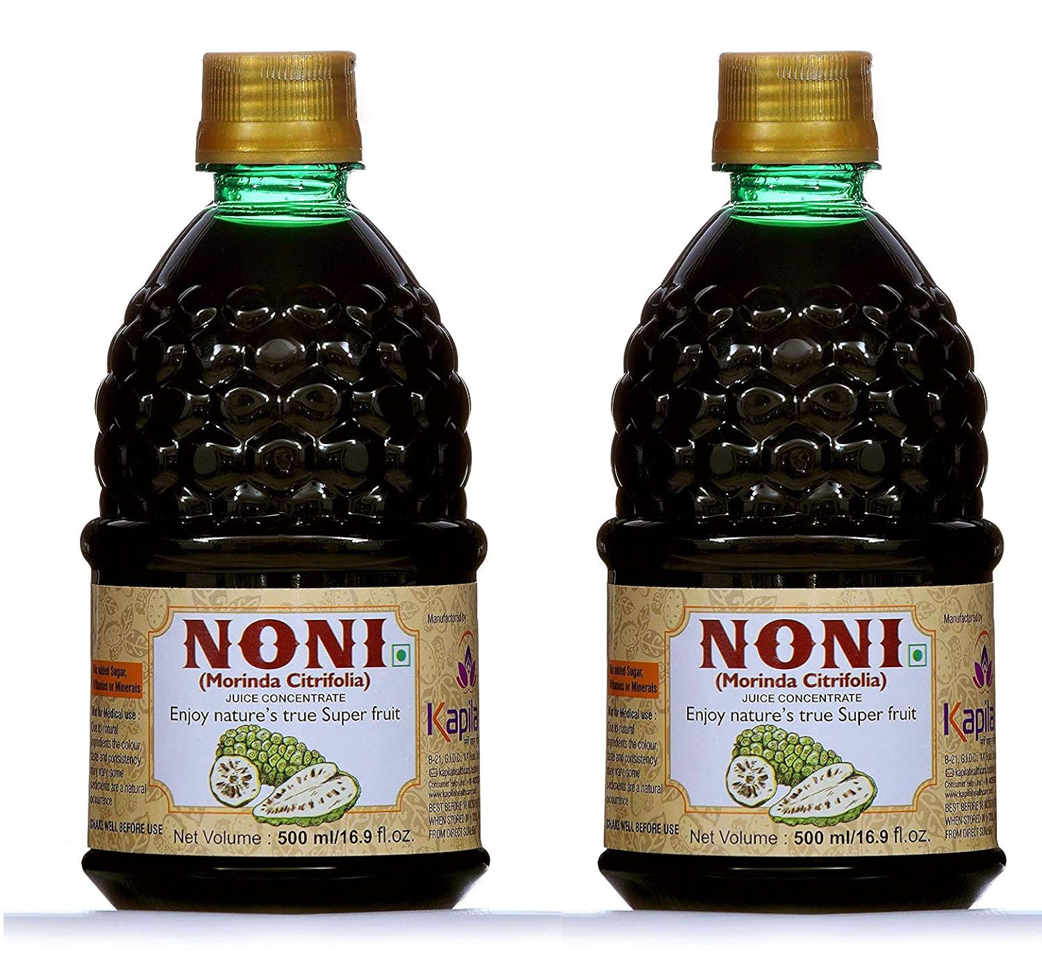 Buy Kapila Health Care Noni Juice Concentrate (500 ml) Pack of 2 Online at Low Prices in India
