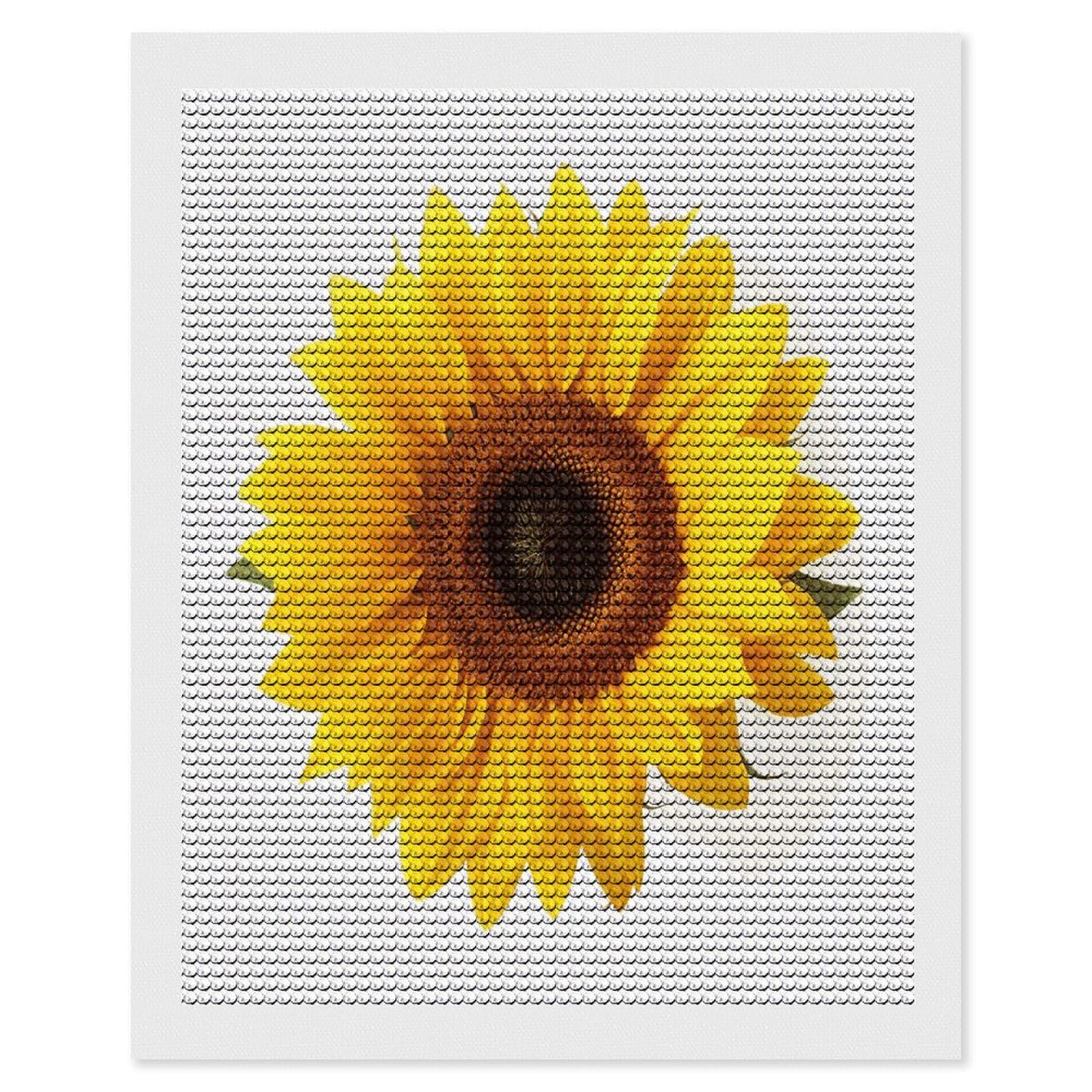 LDGSUPH Sunflower Isolated Diamond Painting Kits for Adults Paint with Diamond Pictures Art DIY Full Drill Diamond Dots Painting Personalized Diamond Photo for Home Wall Decor Gift 16"x20"