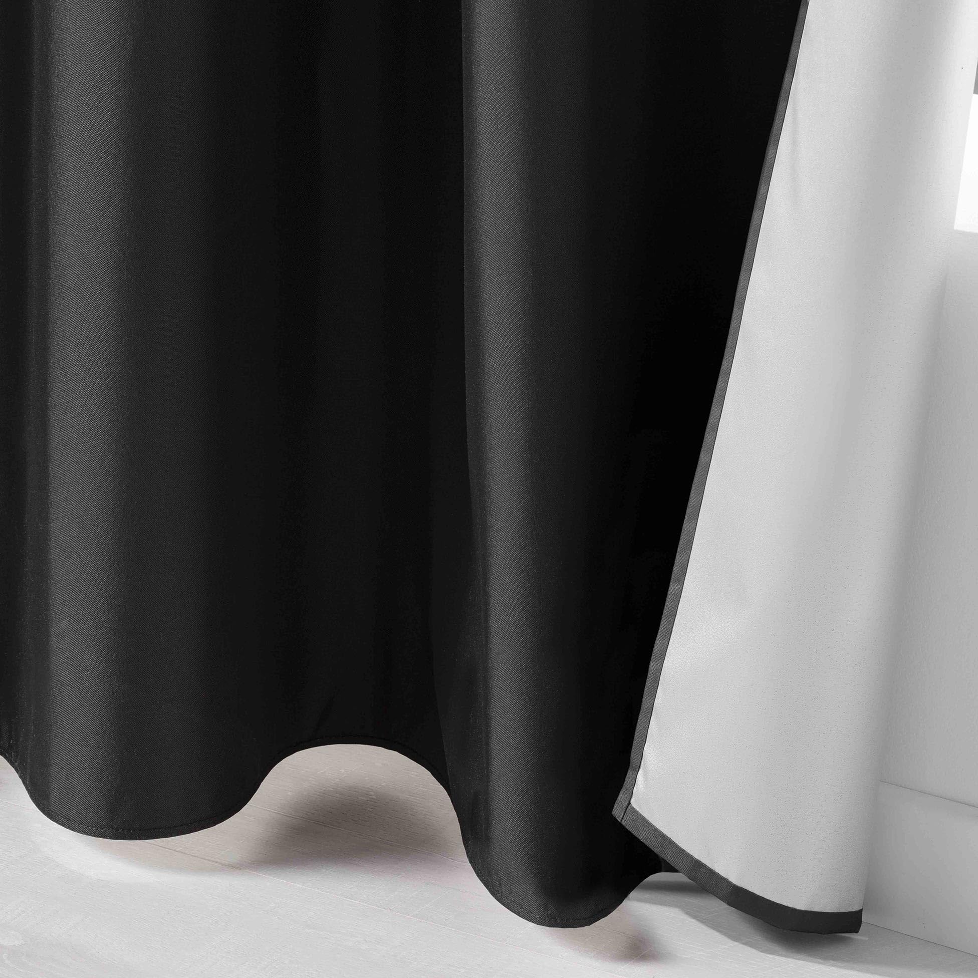 douceur d'Intérieur tenda a occhielli microfibra unita assoluto, Poliestere, Senape, 280 x 140 cm
