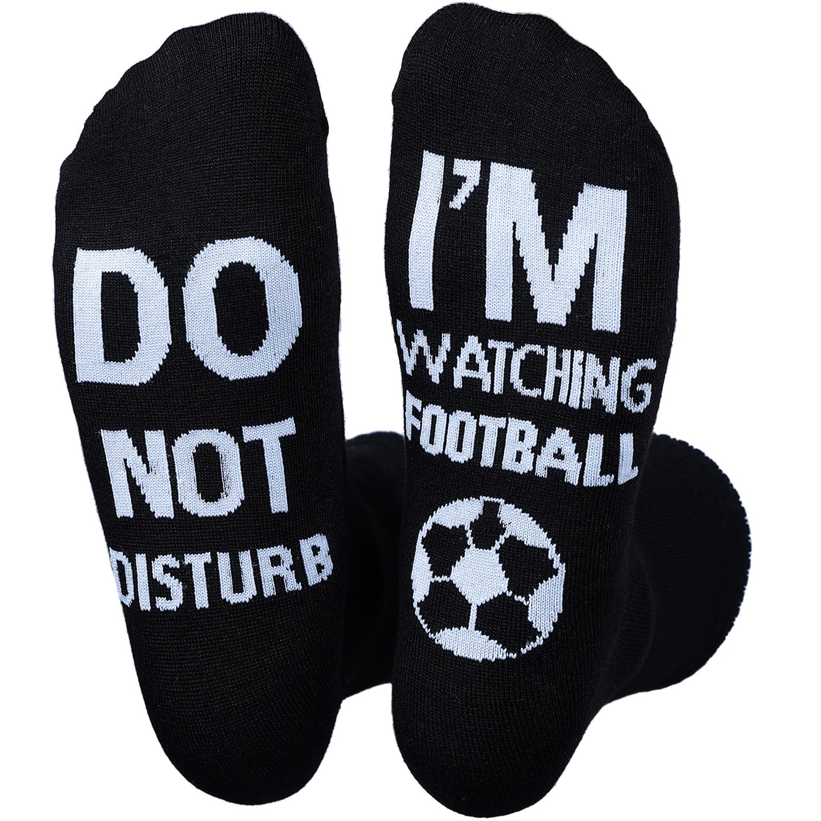 Himozoo 'Do Not Disturb I'm Watching Football or Rugby' Socks Novelty Funny Socks for Men Women Rugby Football Lovers Gifts…