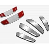 4 Pcs Status High Glossy Slim Door Edge Guards Bumper Protector Trim Guard Sticker Molding for Motors Auto Vehicle Silver Color