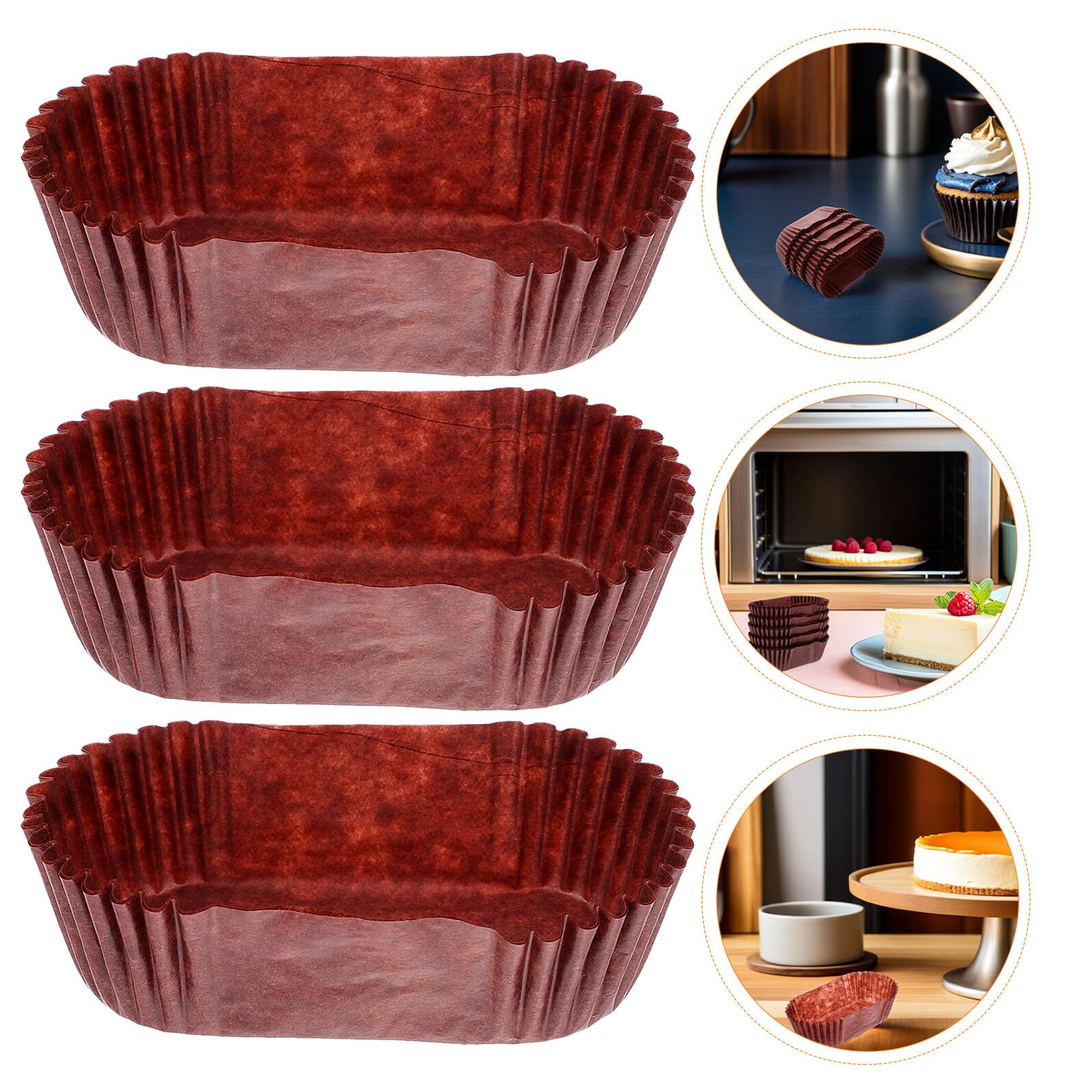 Moldes Ovalados para Hornear 1000 Unidades Papel Antiadherente Color Café Tamaño Mediano 9 CM Ideales para Cupcakes Pasteles y Repostería Casera Fiestas y Celebraciones