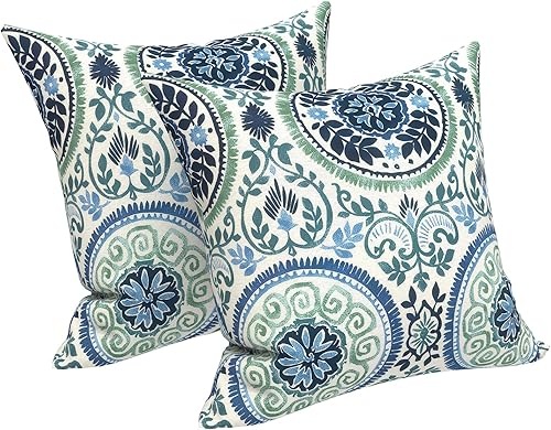 Miniatura 149 de LVTXIII - Juego de fundas para cojines de sofá, patio o sillón de exteriores, cuadradas y decorativas, 2 unidades de 16" x 16", sin relleno