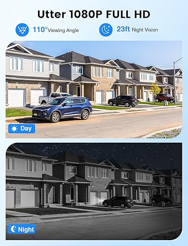 Miniatura 4 de Cámaras de seguridad solares inalámbricas para exteriores, cámara WiFi IP65 para exteriores con visión nocturna a color, sensor PIR, conversación de