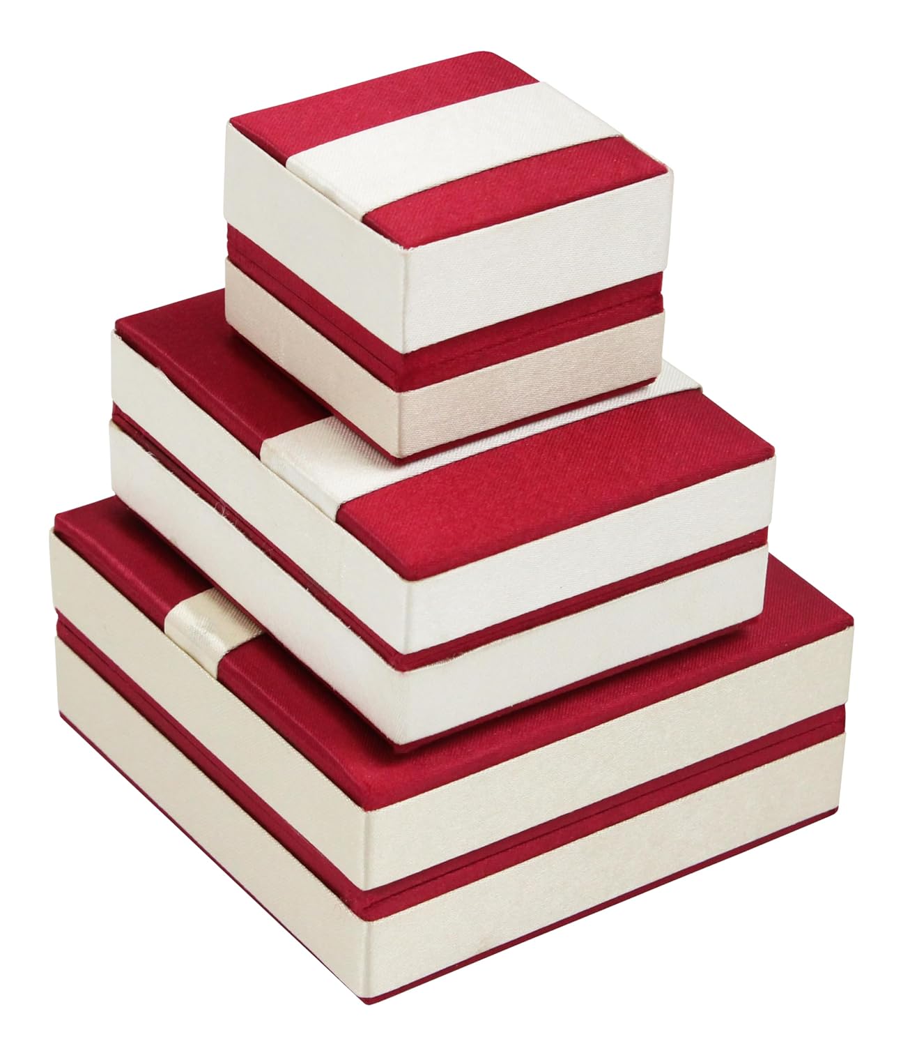 atorakushon Velvet Maroon Women’s Multipurpose Jewellery Box Ring Earring Chain Bangel Storage Organizer