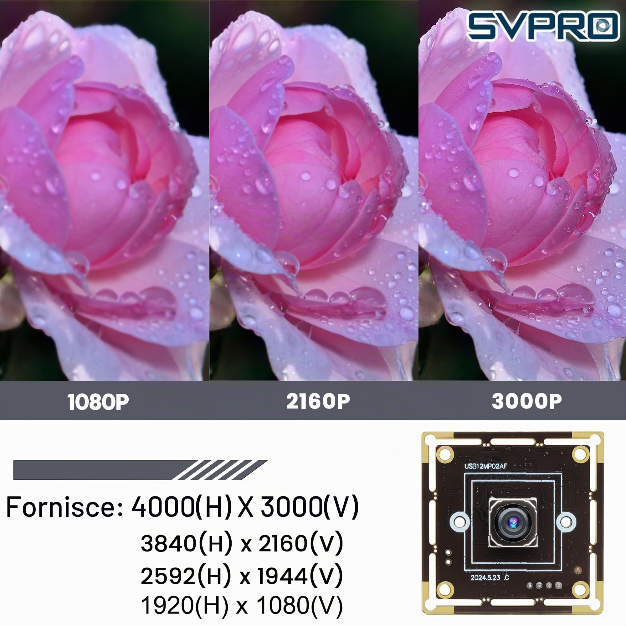 Svpro Modulo fotocamera USB 12 MP AF 4K 30fps Webcam Board per computer UVC USB2.0 1080P 60fps PDAF PC Camera IMX362 Machine Vision Telecamera industriale