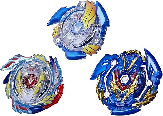 BEYBLADE Burst Evolution Trio Valtryek 3-Pack - Genesis Valtryek V3, Sword Valtryek V5, Valtryek V2 Attack-Type Battling Game Top Toys (Amazon Exclusive)