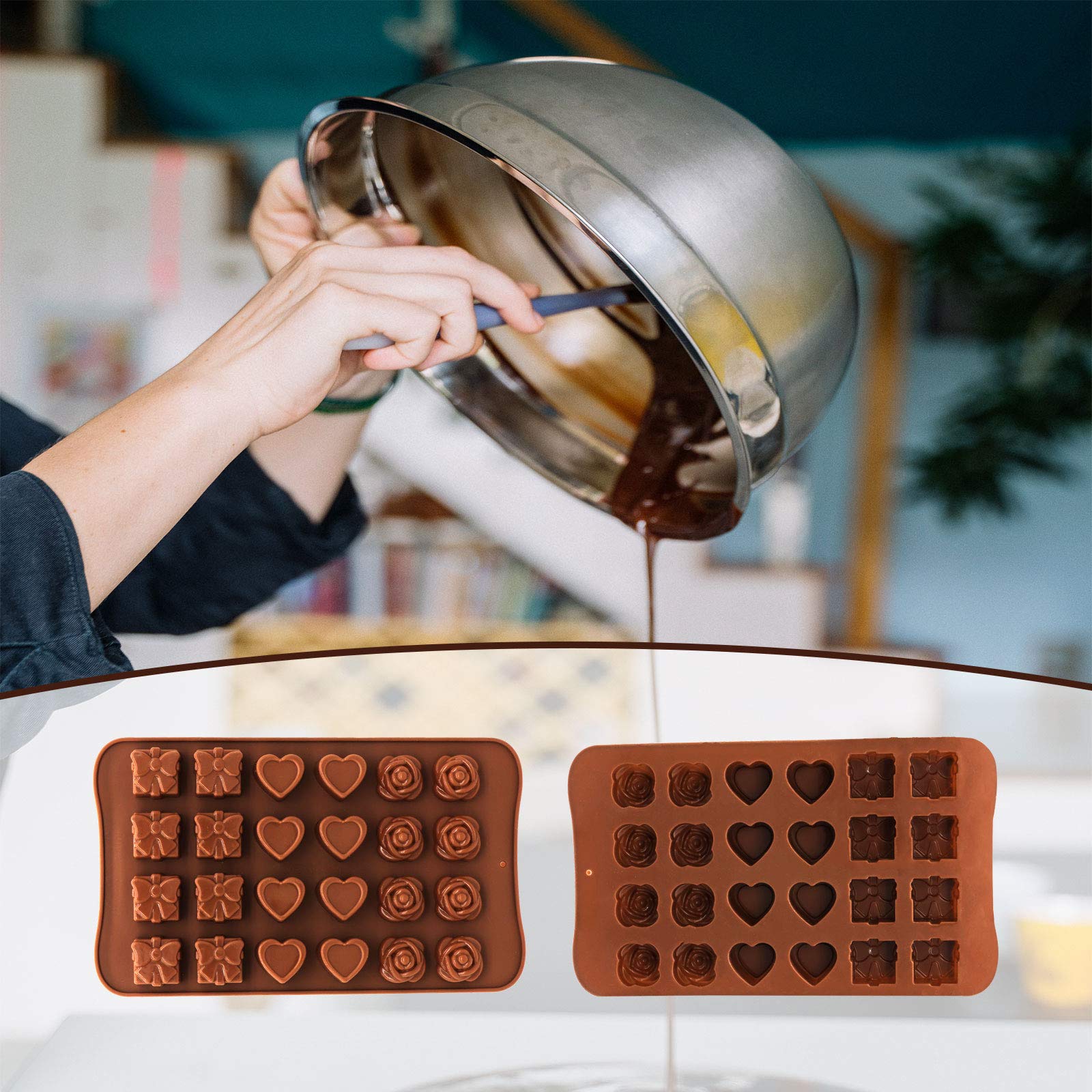 Siliconen TOP cannelés bakvorm - 30 vormen - stevige armatuur & anti-a Siliconen TOP cannelés bakvorm - 30 vormen - stevige armatuur & anti-a