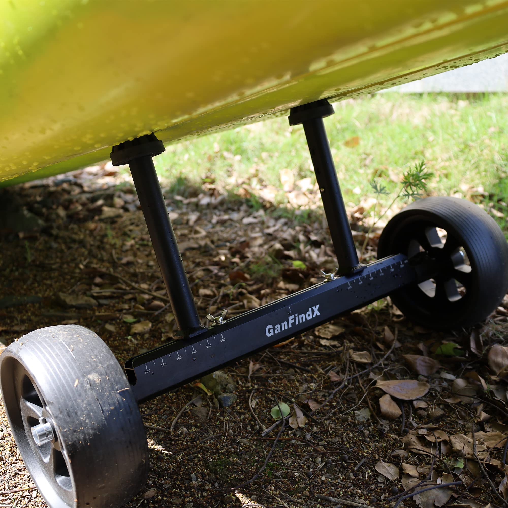 GanFindX Cart, Carrello Kayak Unisex, Nero, L