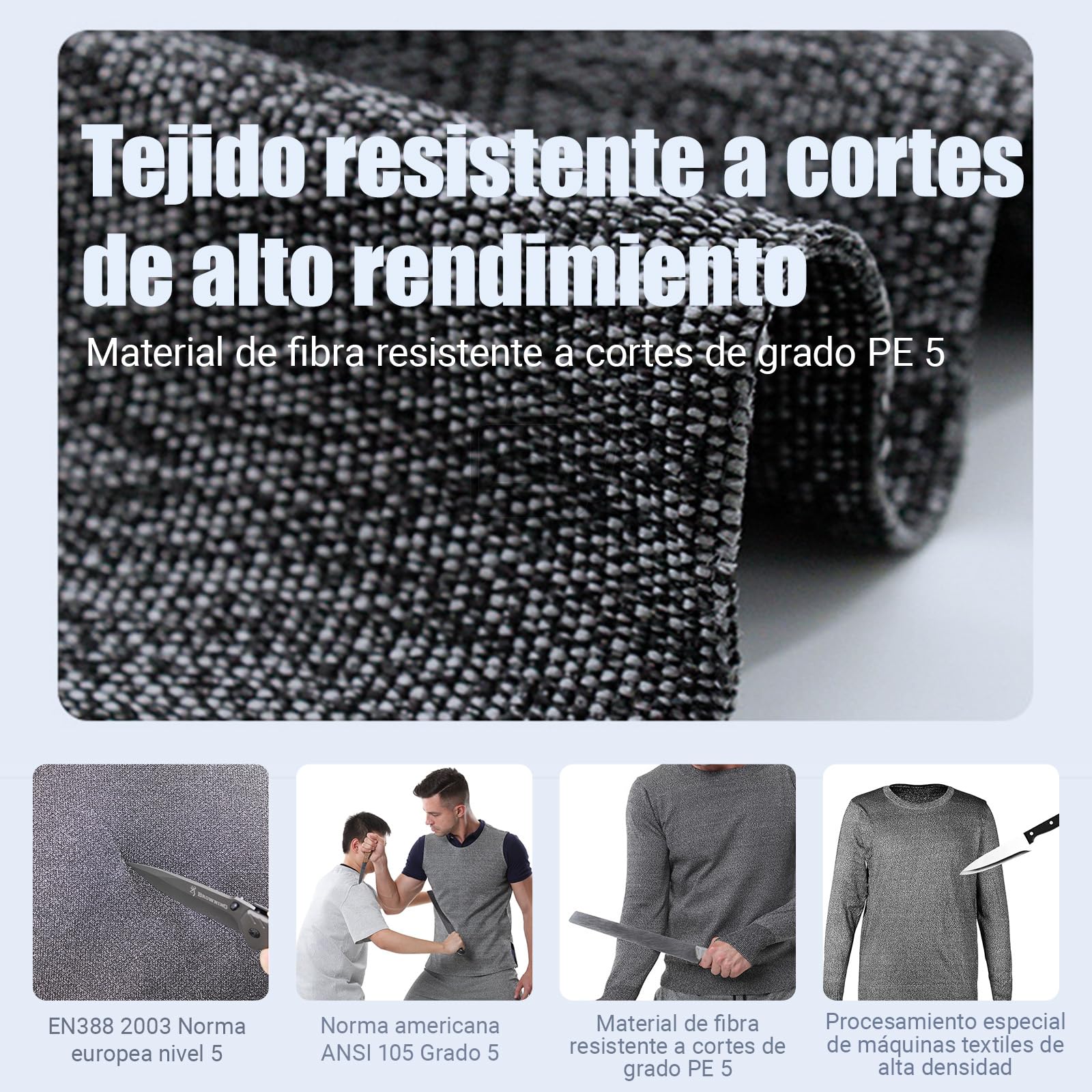Chaleco antipuñaladas, Ropa Anti puñaladas, Ropa de Seguridad, Suave y cómodo, para la fabricación de Metales, procesamiento de Chapa, producción de Herramientas