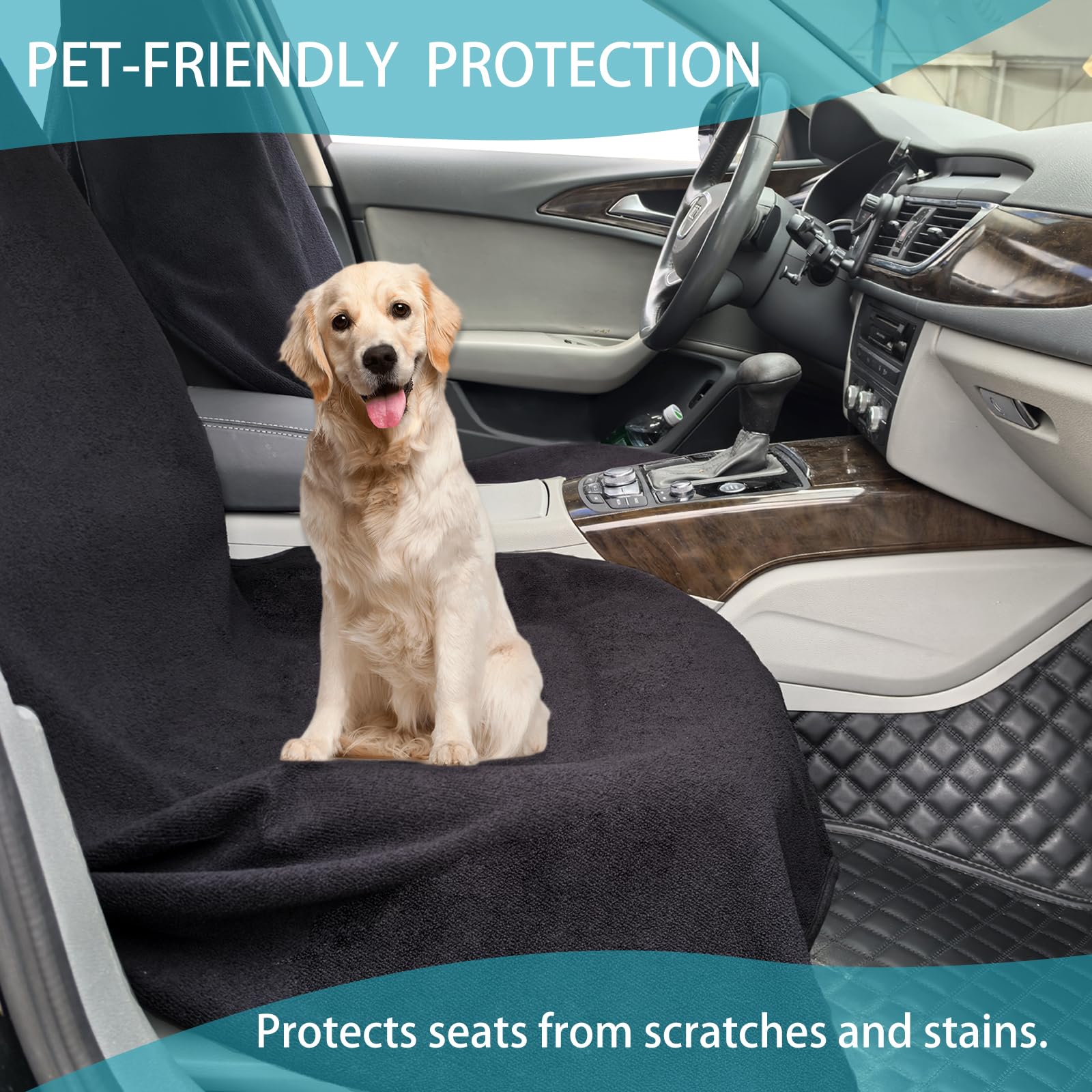 Car Seat Covers Universal Car Protective Front Seat Covers Washable Non-Slip Seat Protectors for Gym Workouts Waterproof and — view 6