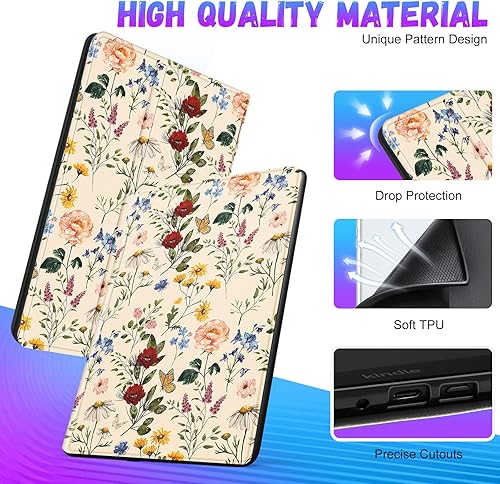 Miniatura 3 de Uppuppy Funda para Kindle Paperwhite de 11. generación de 6.8 pulgadas 2021Paperwhite Signature Edition Linda para mujeres, niñas, adolescentes y