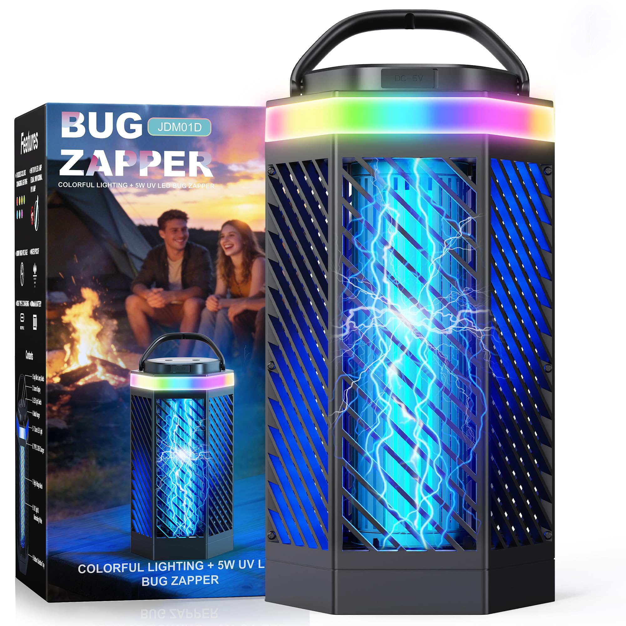 Amazon.com : REOGLE Bug Zapper Outdoor Indoor, Rechargeable