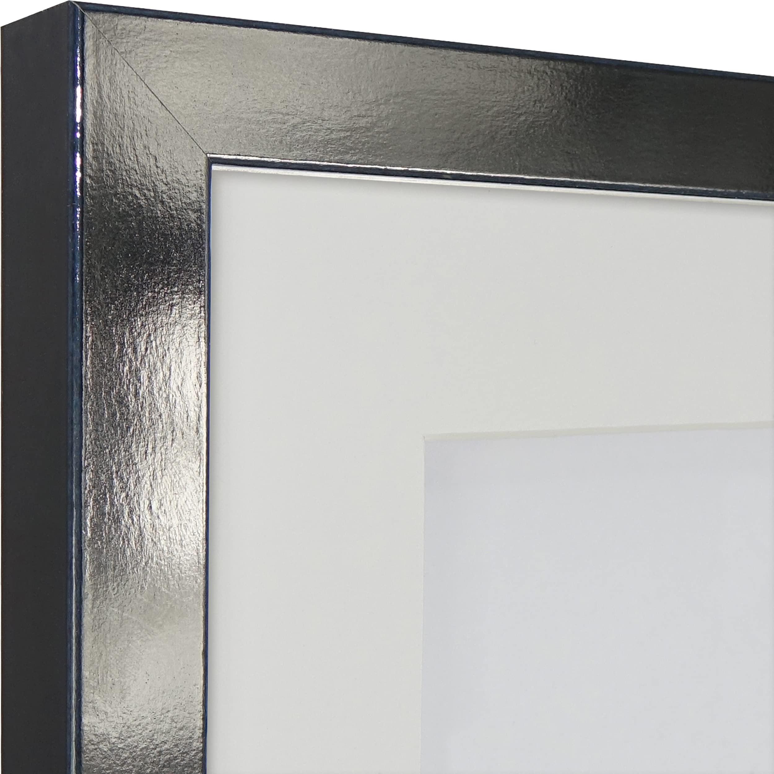 Vivarti DIY Junior 3D montado + doble apertura camisa deportiva marco A1 59,4 x 84 cm – marco negro brillante, soporte blanco, tarjeta de respaldo blanca