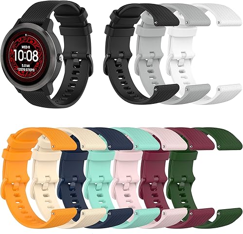 Miniatura 2 de Pulsera de silicona de repuesto deportiva compatible con Garmin Venu, vivomove3, vivomove Luxe, vivomove Style, vivomove HR, vivoactive3 Music,