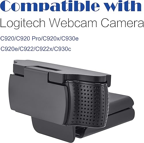 Miniatura 4 de imluckies Funda para cámara web Logitech C920/ C920x/ C930e/ C922x/C922 HD Pro Stream Webcam, antimiradas físicas, cubierta de obturador de