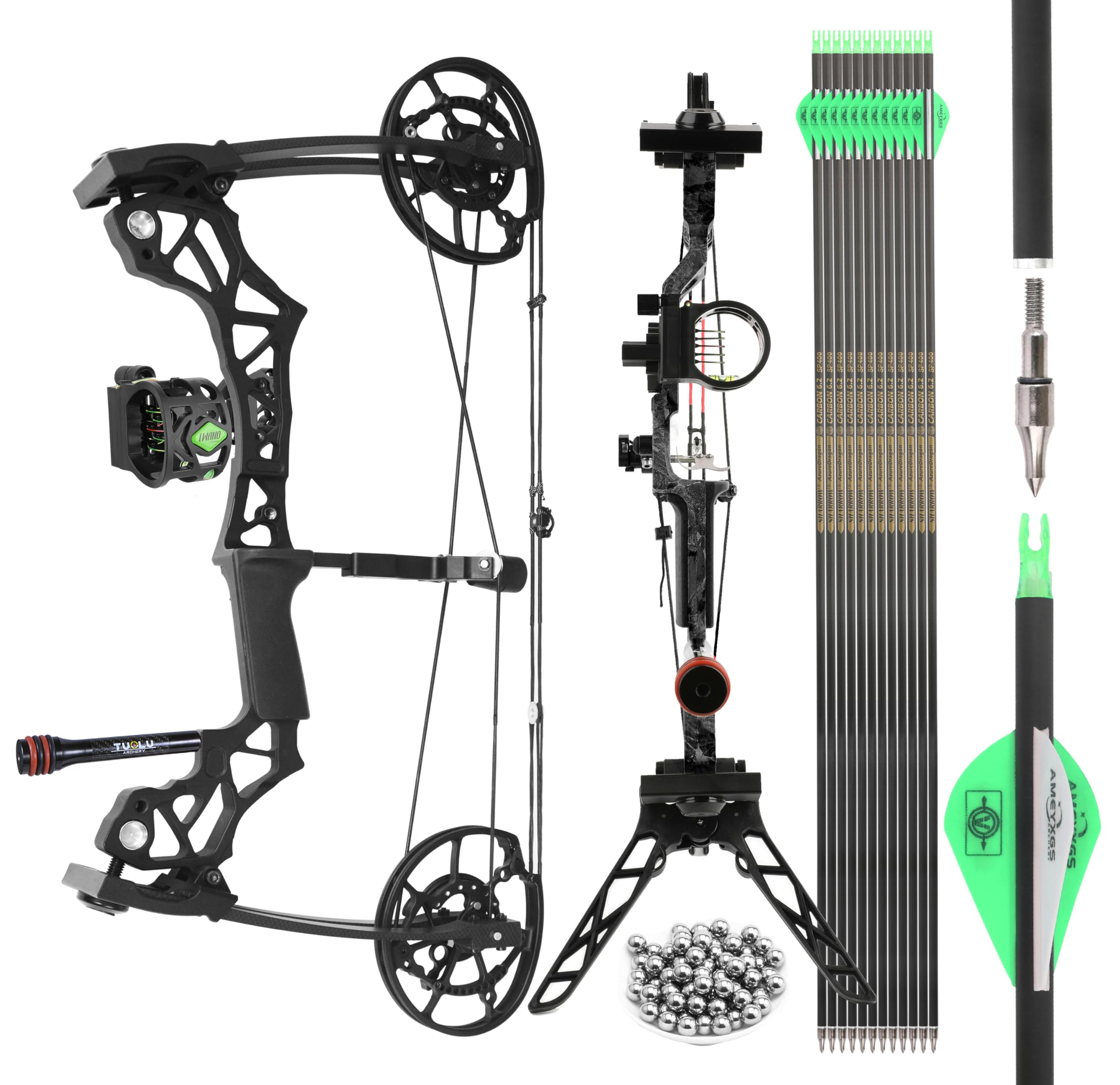 Amazon.co.jp: SHARROW 多目的コンパウンドボウセット 40~60lbs