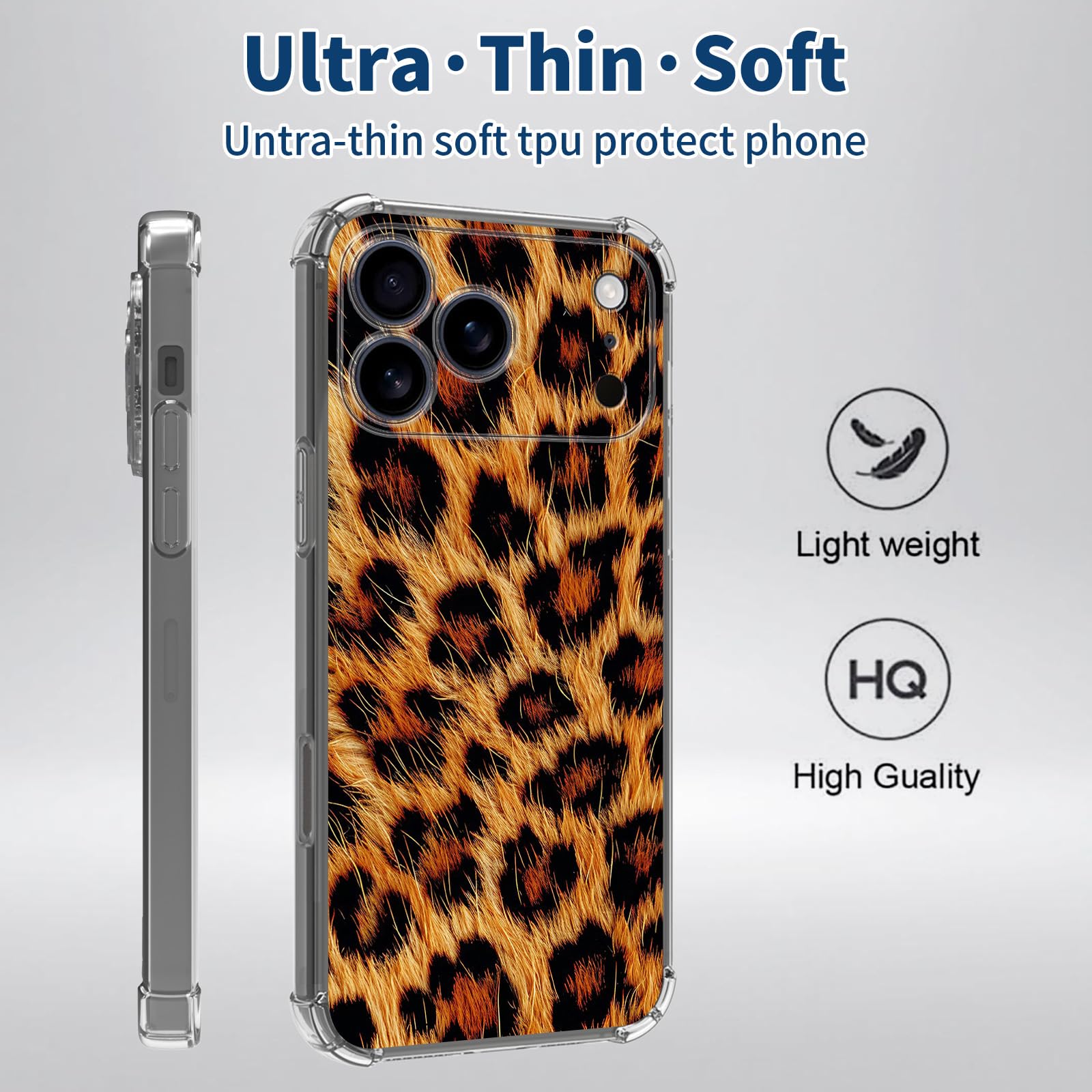 Amazon.com: for iPhone 17 Pro Max Case with Beautiful Leopard