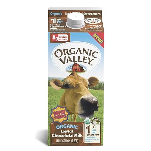 Organic Valley Leche de chocolate orgánico sin lactosa al 1 baja en grasa
