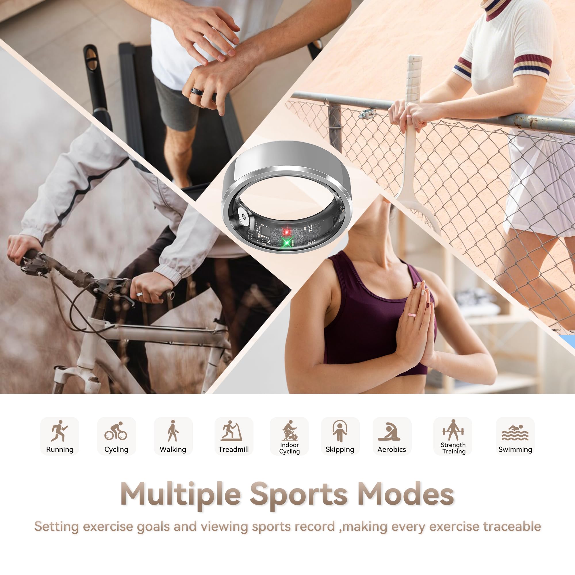 Oura Ring Gen Smart Ring Health Fitness Tracker, Touch Screen