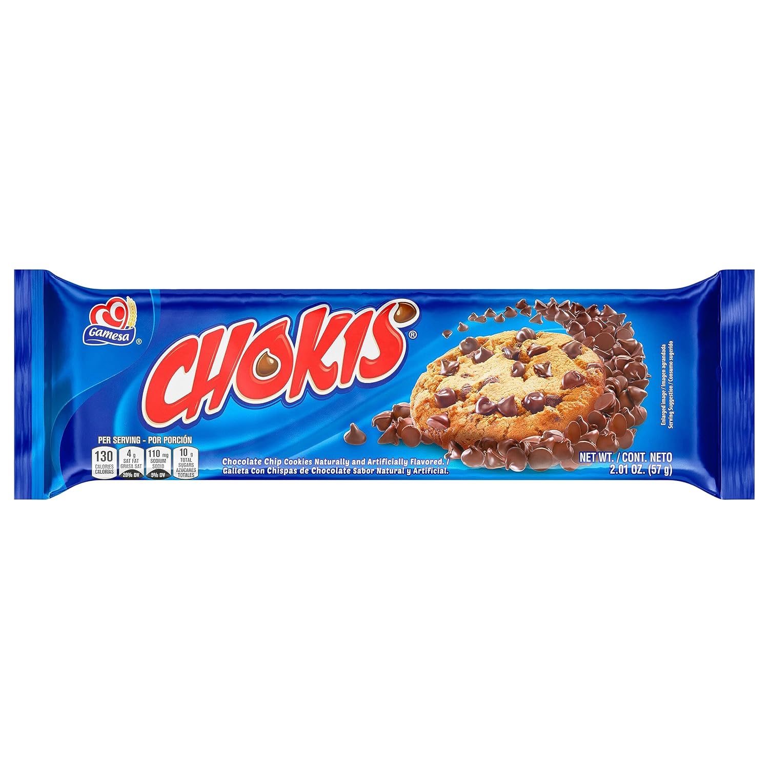 Gamesa, Chokis Chocolate Chip Cookies Naturally