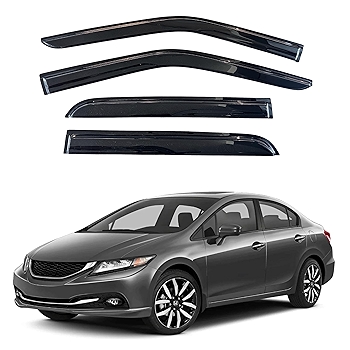 KPY本田思域车窗雨挡 2012-2015款 Mugen风格 侧窗通风导流器