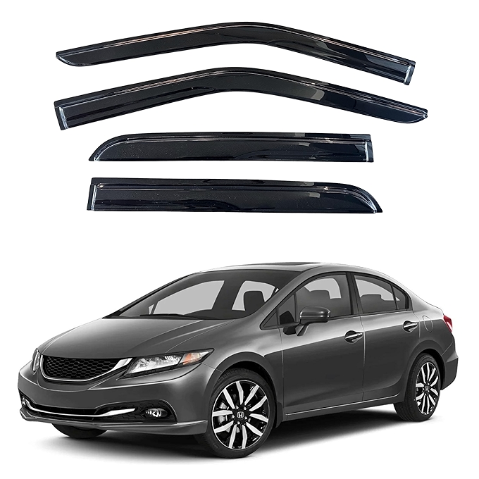 KPY本田思域车窗雨挡 2012-2015款 Mugen风格 侧窗通风导流器