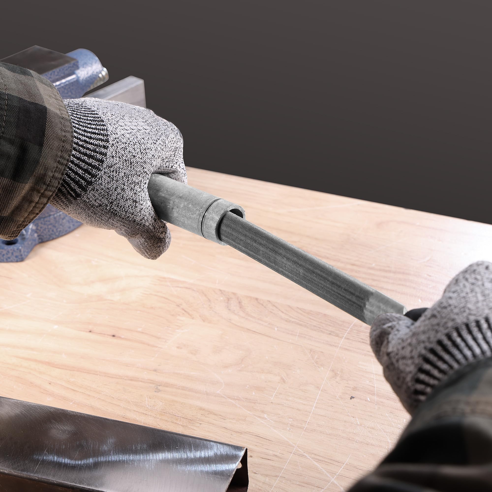 ValueMax Set di Lime Professionali da 17 Pezzi con Custodia, 4 Lime Grandi da 200 mm,12 Lime Piccolo ad Ago da 100 mm, Spazzola di Pulizia, Lavorazione per Metallo, Legno