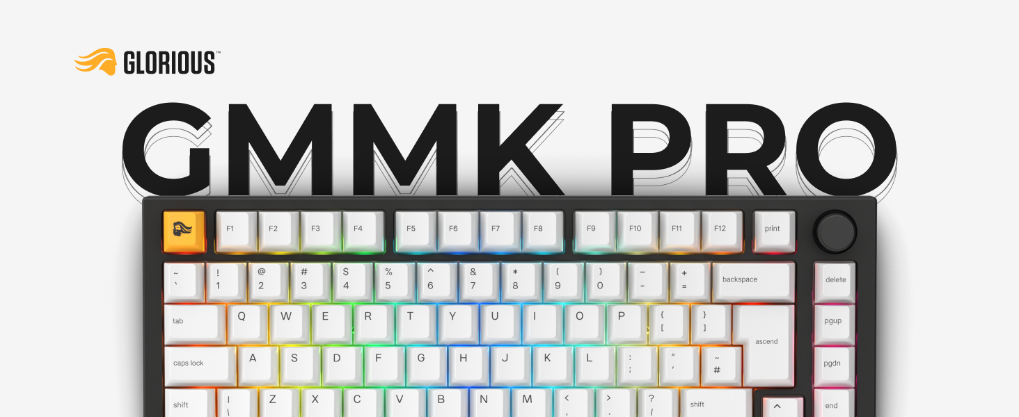 GMMK PRO 組立済み GLORIOUS Gaming GMMK PRO 75% - Teclado mecânico modular para jogos