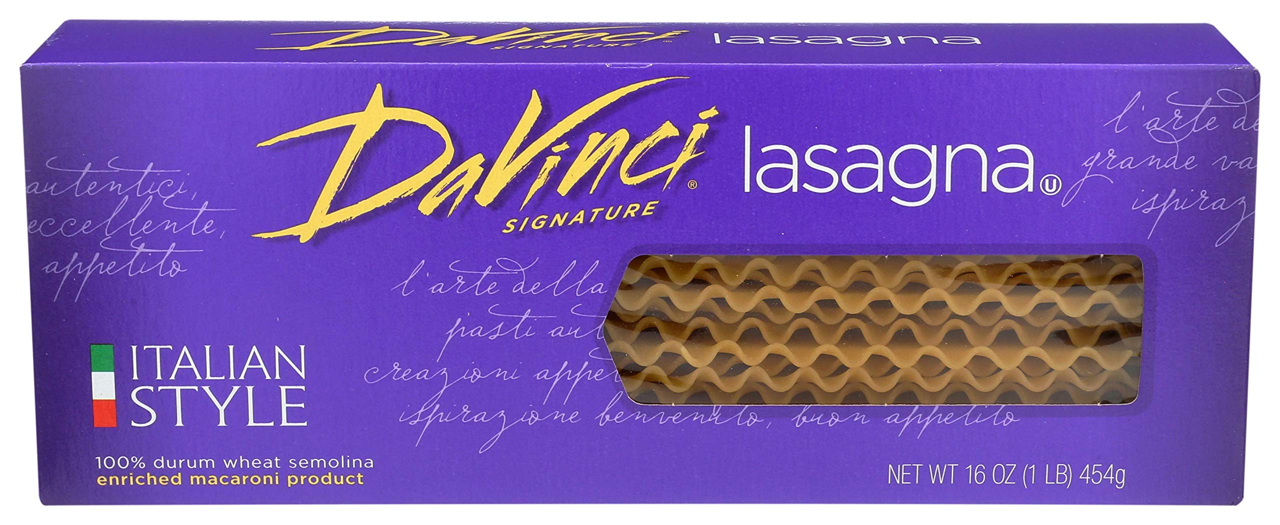 DaVinci Lasagna, 16-Ounces (Pack of 12)