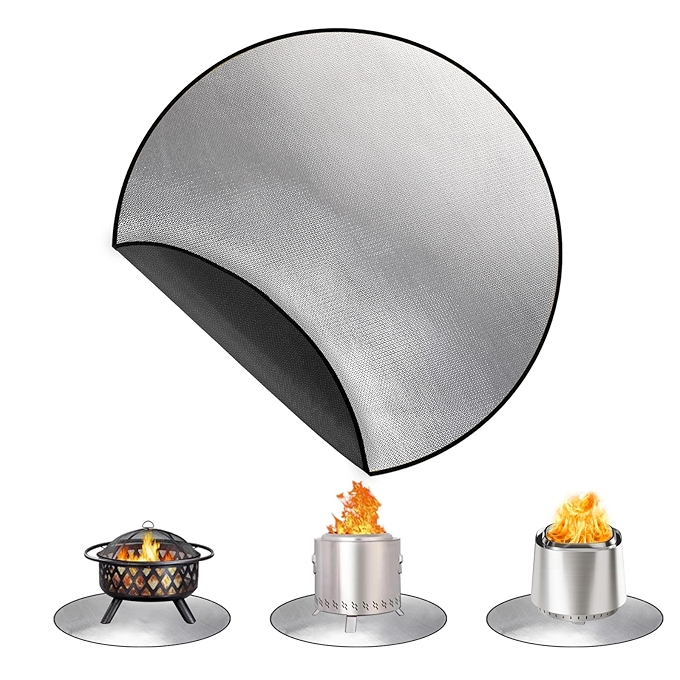 防火垫 火坑垫 36英寸圆形三层火焰保护垫
