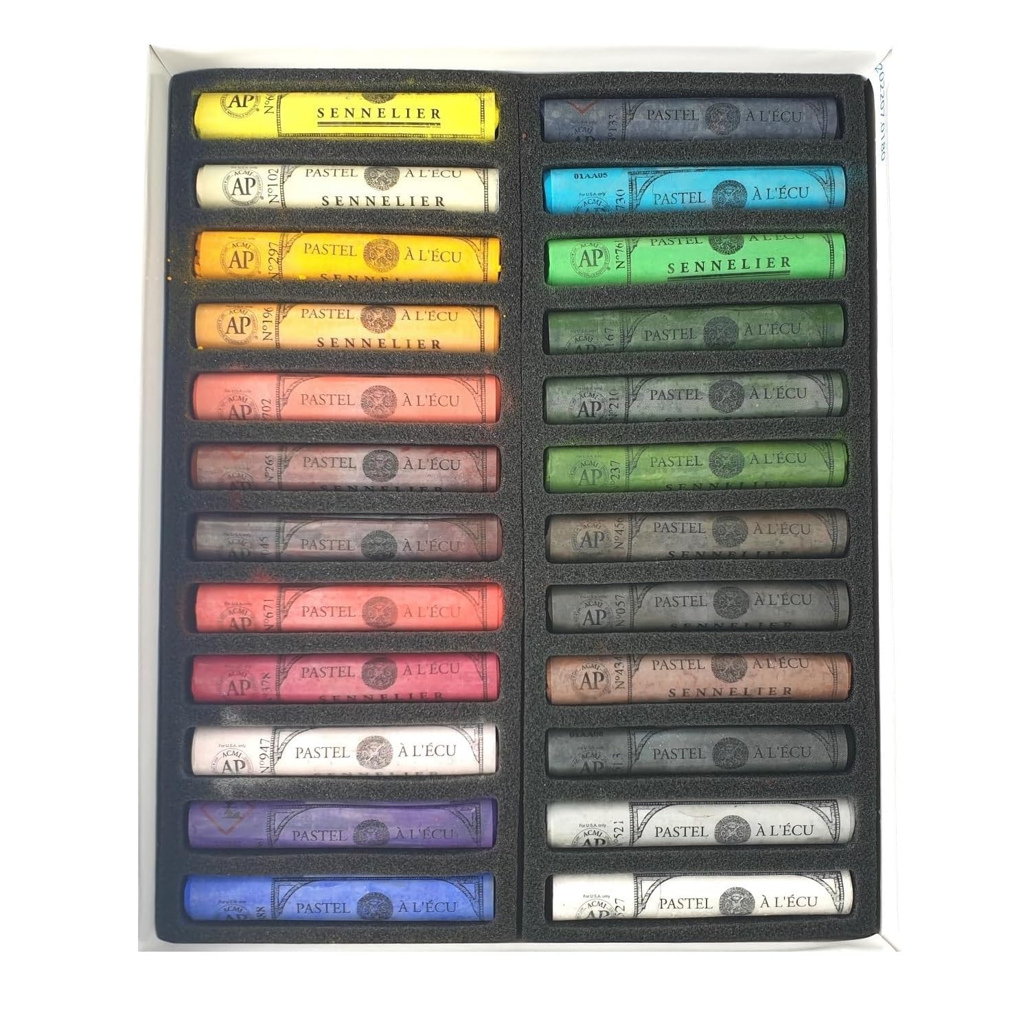 Sennelier Soft Pastel C/Board 24 PCS,Sennelier Pastel secs Sticks 24 PCS (France Import) Espacebeauxarts