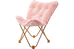 Butterfly Chair in Soft Pink: A Touch of Modern Elegance