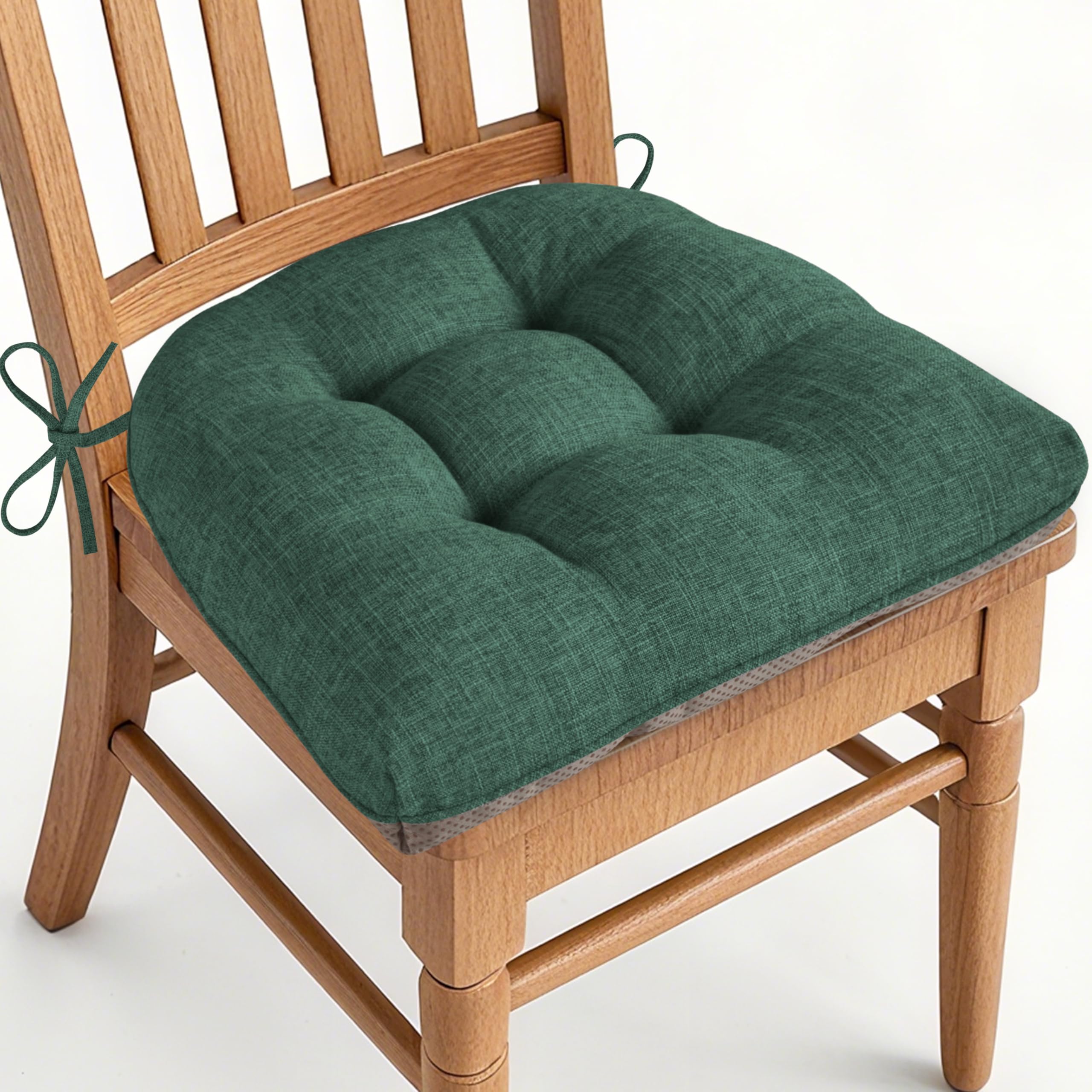 AddGrace Chair Cushions for Dining Chairs 1 Pack 46x44x8cm Dark Green
