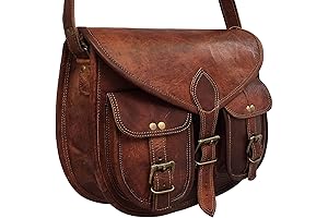Brown Full Grain Genuine Leather Sling Bag: A Must-Have Accessory for Stylish Women