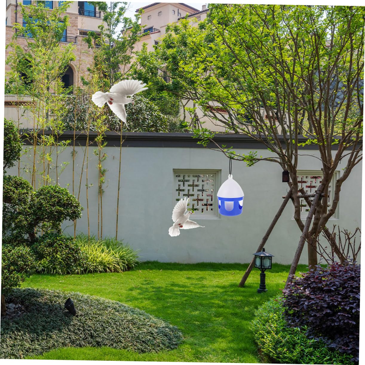 Vogeltränke als Taubenfutterspender 2 Stück PVC 2 Liter Abnehmbar
