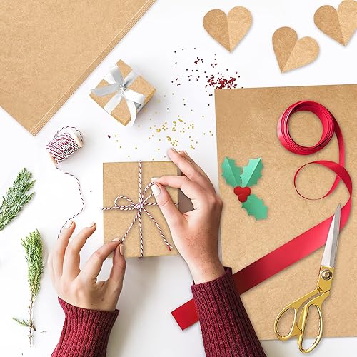 Miniatura 3 de NEBURORA Papel de seda kraft para bolsas de regalo, 60 hojas de papel de seda de regalo beige a granel de 14 x 20 pulgadas, papel de regalo marrón