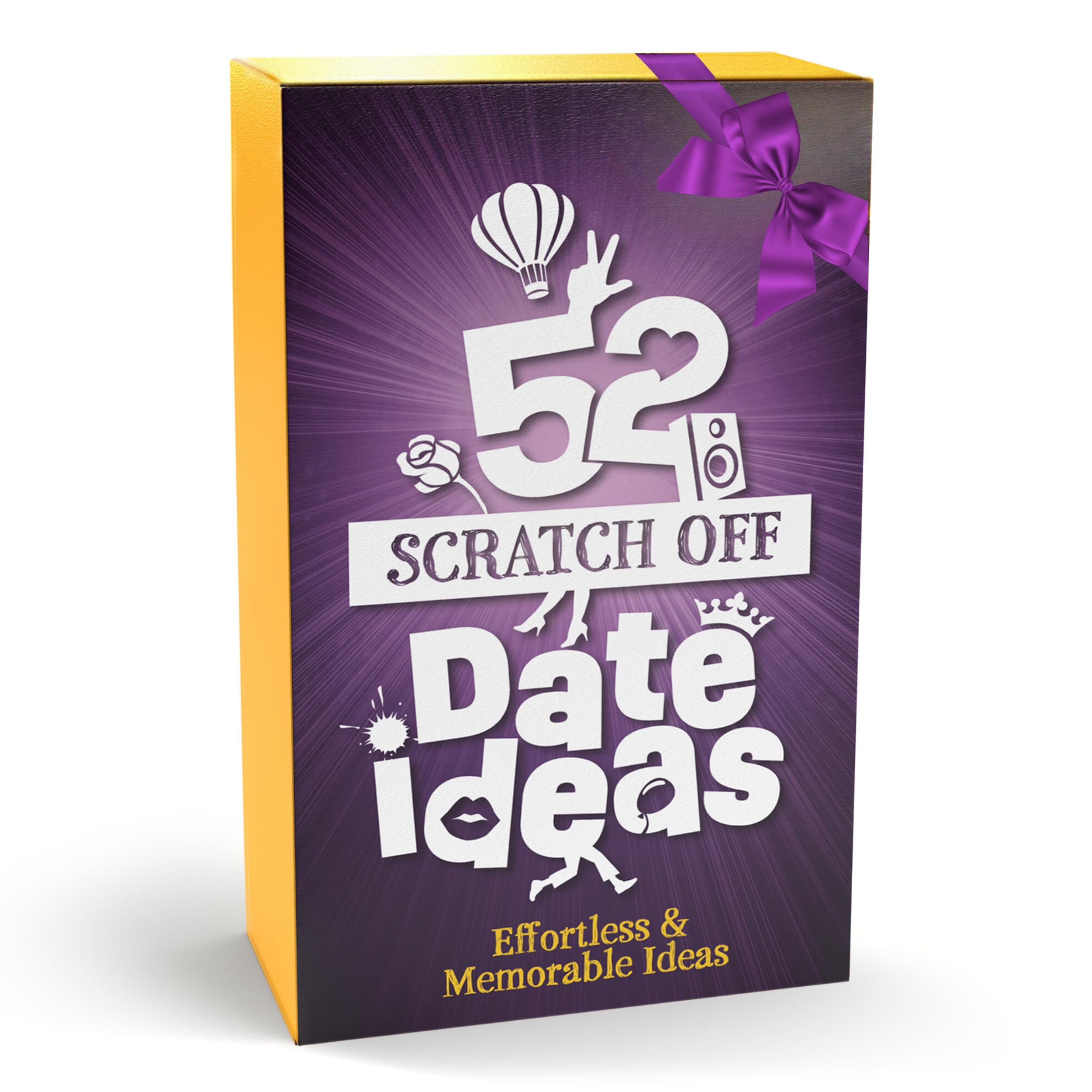 52 Scratch Off Date Night Ideas - Fun Scratch Off Cards Games with Photo Keepsakes - No Extensive Prep Needed Date Night Ideas - A Thoughtful Gift to Reconnect