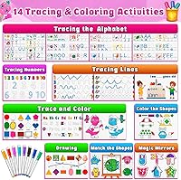 Vista 3 de Curious 2 Learn Libro de Actividades Montessori para Niños Pequeños de 3-5 Años – Páginas Gruesas Premium, Carpeta de Aprendizaje Preensamblada