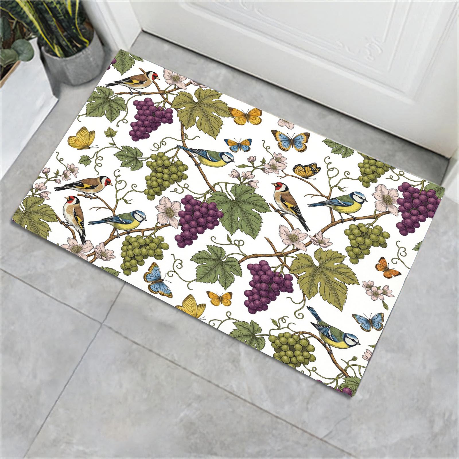 Tapis de cuisine devant évier vintage au style nature pour sublimer l'entrée