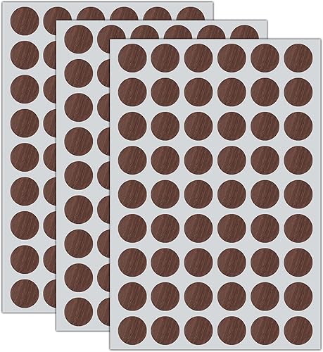 Miniatura 4 de 162 unidades en 3 hojas autoadhesivas para agujeros de tornillo, tapas de plástico para tornillos, tapas de plástico sin tornillos, cubierta