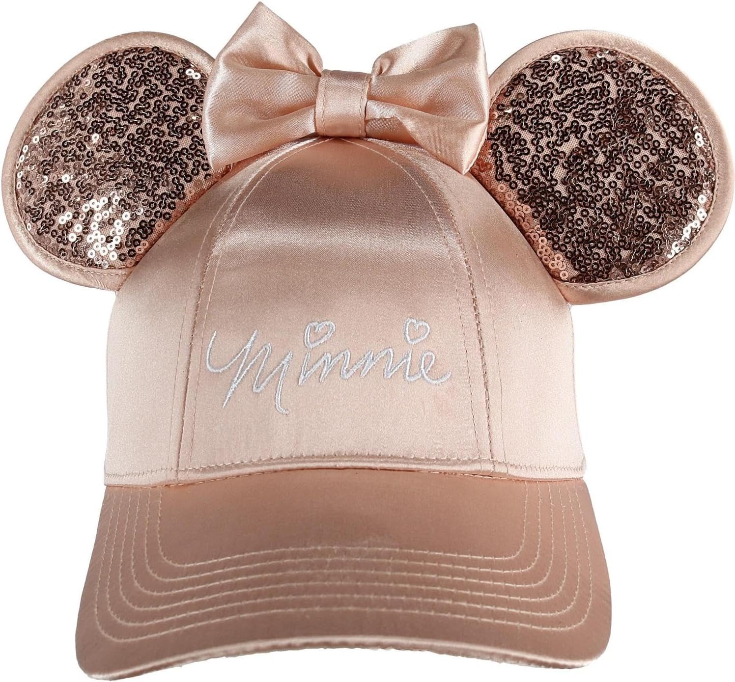 Disney Adult Rose Gold Tone Minnie Mouse Ears Hat - Image 5