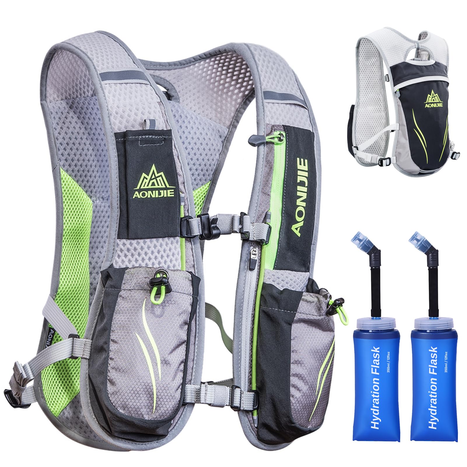 Azarxis Hydration Running Vest Backpack Pack 5L 5.5L for Women and Men Jogging Trail Race Marathon Cycling Hiking