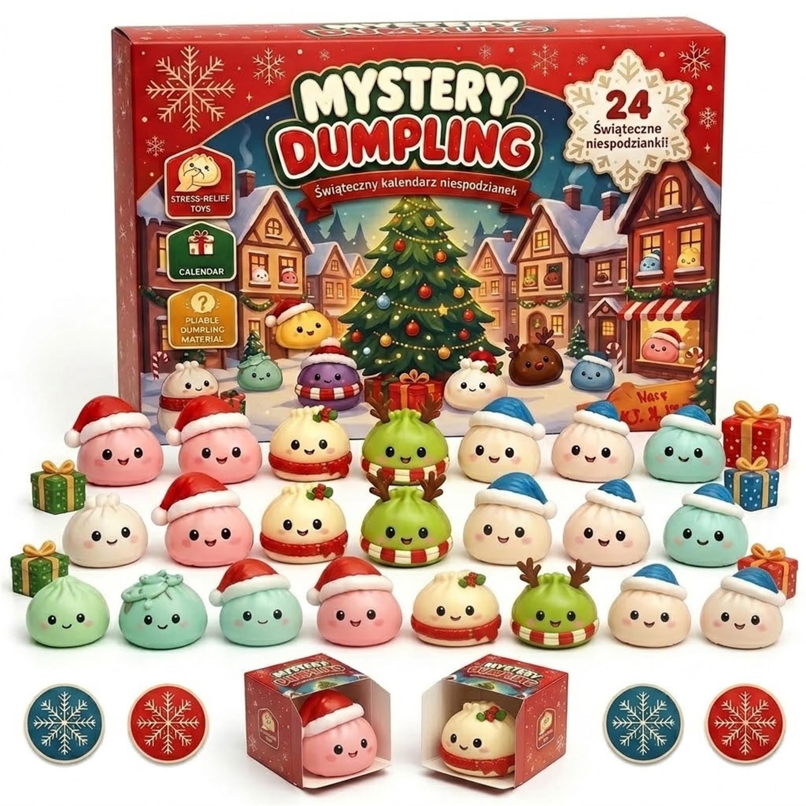 Christmas Squishies Advent Calendar 2026 Countdown Calendar For Adults，D