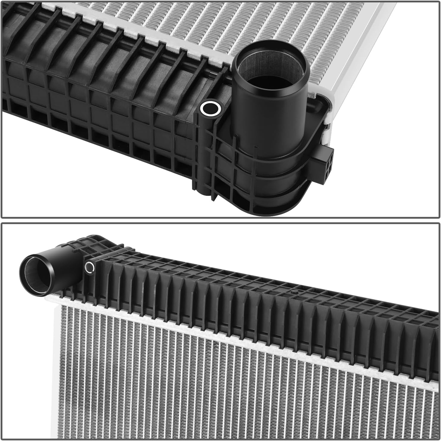 DNA MOTORING 2-Row Aluminum Radiator Compatible with 04-07 Freightliner Class M2 / 05-07 Sterling Truck Acterra 5500, BHT74660 BHTB8344 BHTB9686, OEM-RA-FL-027